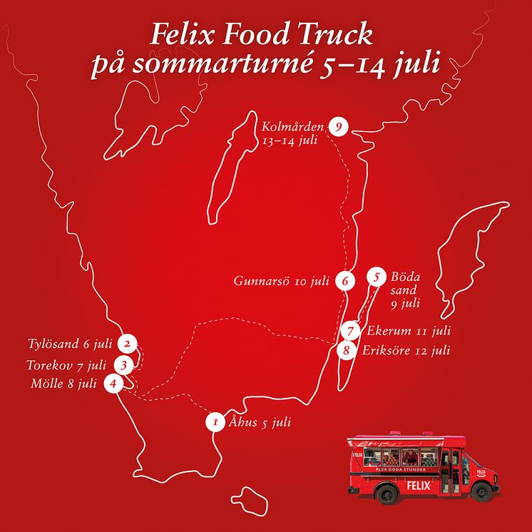 Felix Food Trucks sommarturné 2014