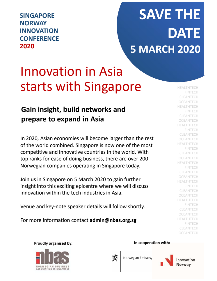 SNIC 2020: Innovation in Asia starts with Singapore