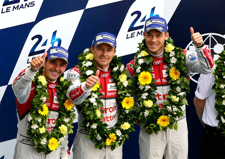 Audi #7 sluttede på en flot tredjeplads ved Le Mans 2015