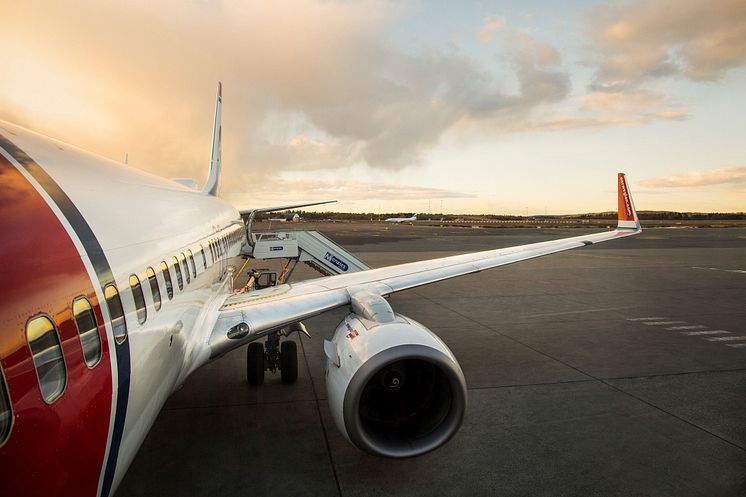 Norwegian Boeing 737-800 aircraft