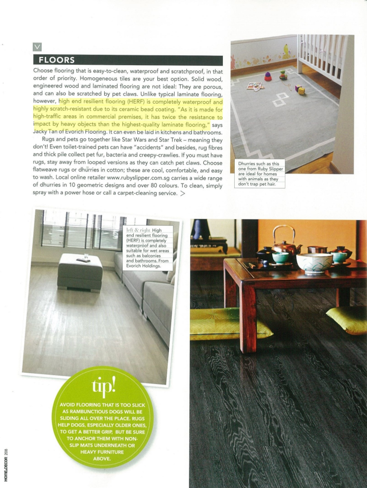 Evorich Flooring Group has Been Featured in Home & Décor Magazine