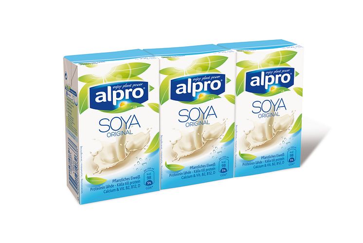 Alpro soyadrikk naturell med kalsium 3 x 250 ml