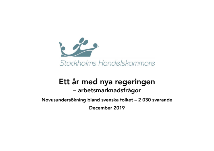 Novus om arbetsmarknaden