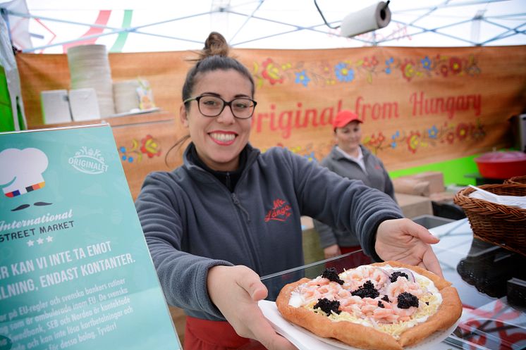 Langos på internationella matmarknaden 