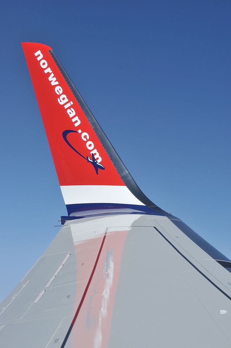 Winglet on Norwegian aircraft LN-DYA