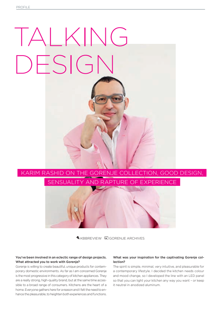 Talking Design with Karim Rashid