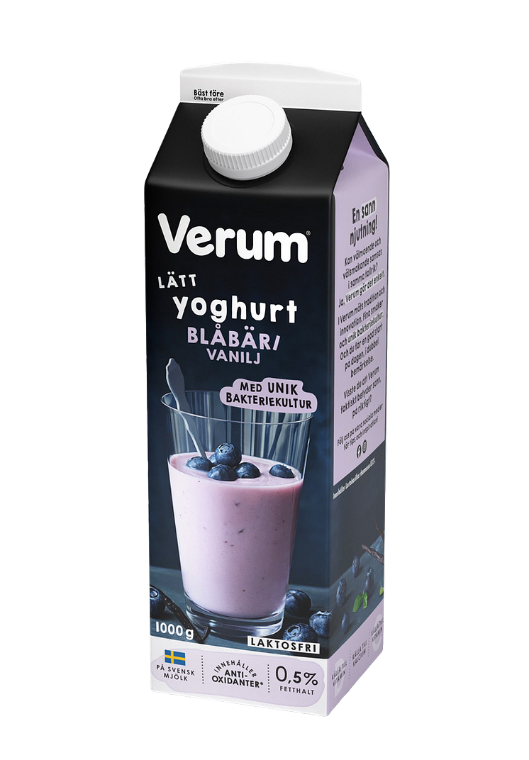 Verum lättyoghurt blåbär/vanilj