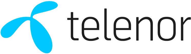 Telenor logo med skrift
