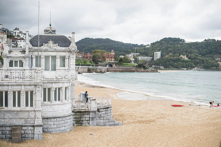 Strandpromenaden i San Sebastian 