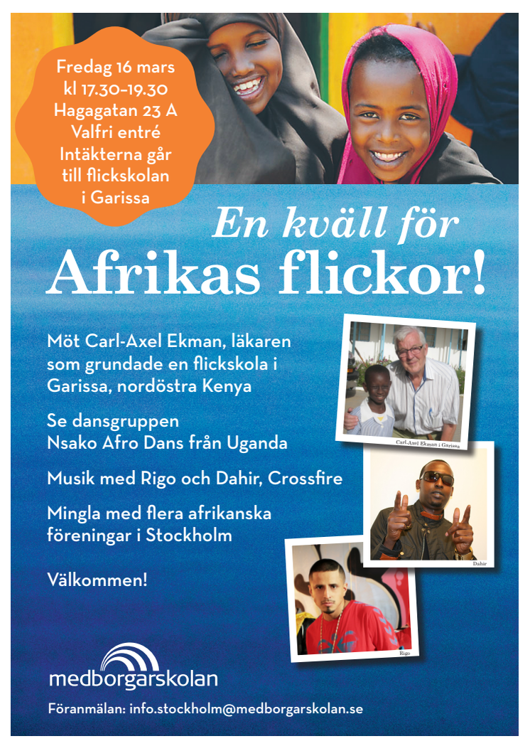 En kväll för Afrikas flickor!