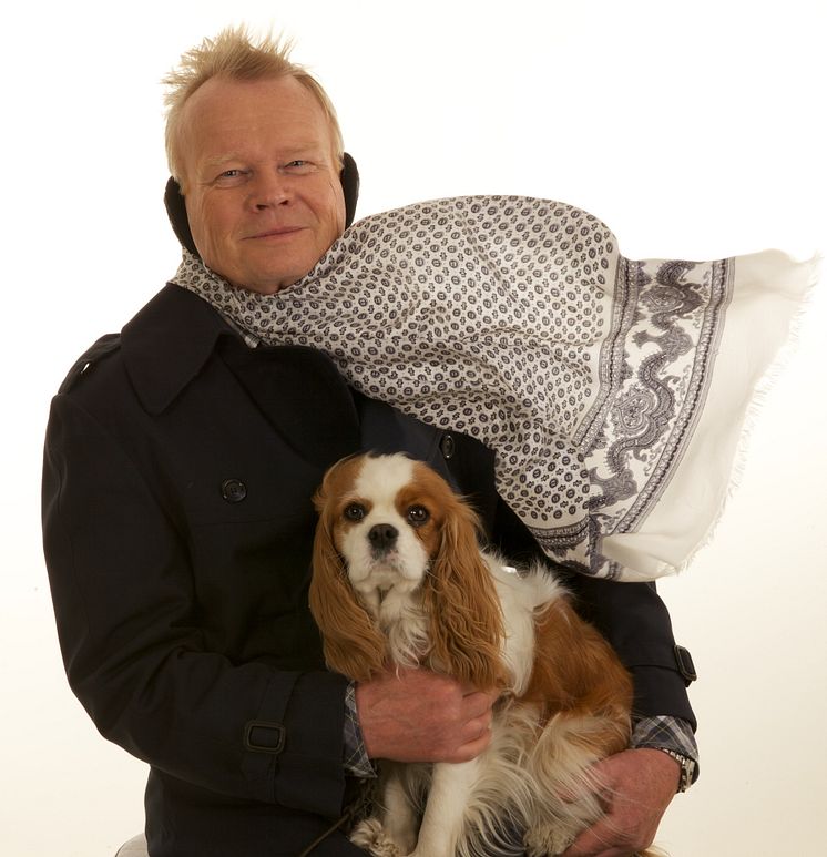 Windfree på man med hund