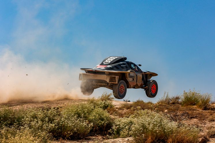 Test af Audi RS Q e-tron E2 i Zaragoza (juli 2022)