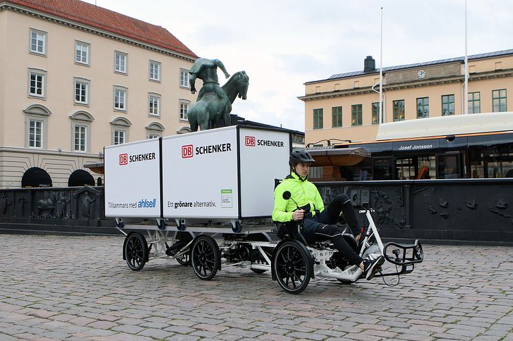 Paketleveranser med elcykel i Linköping