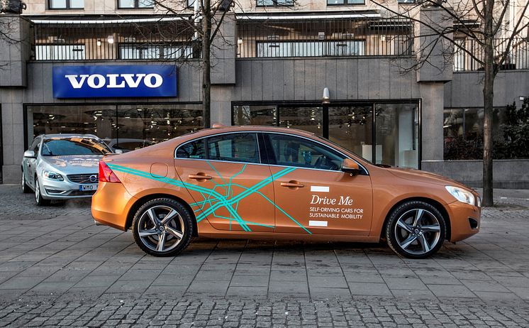 Förarlösa bilar i projektet "Drive me". Foto: Volvo Car Group