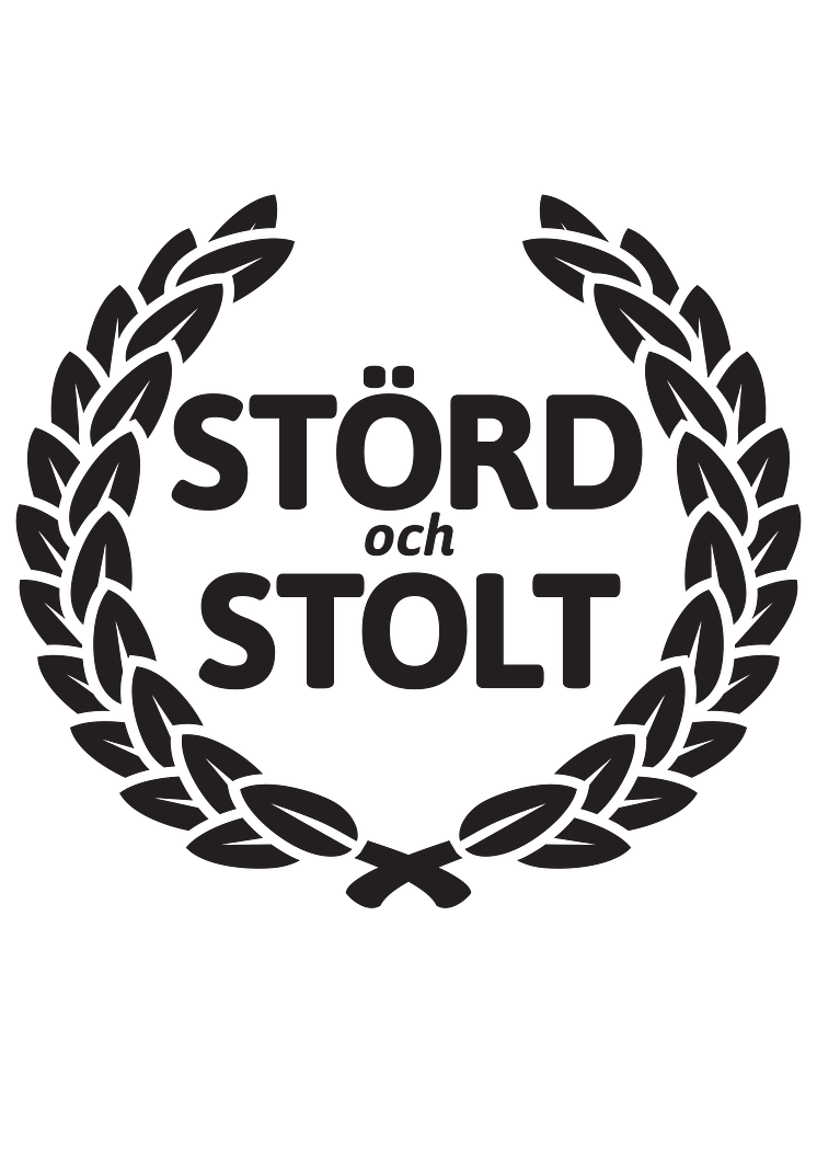 Logotyp Störd och stolt