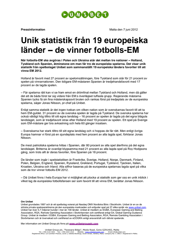 Unik statistik från 19 europeiska länder – de vinner fotbolls-EM