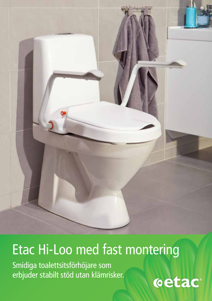 Produktblad Etac Hi-loo med fast montering