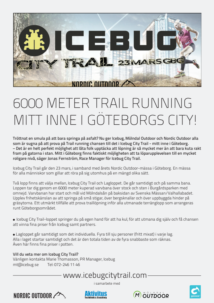6000 METER TRAIL RUNNING I GÖTEBORGS CITY!