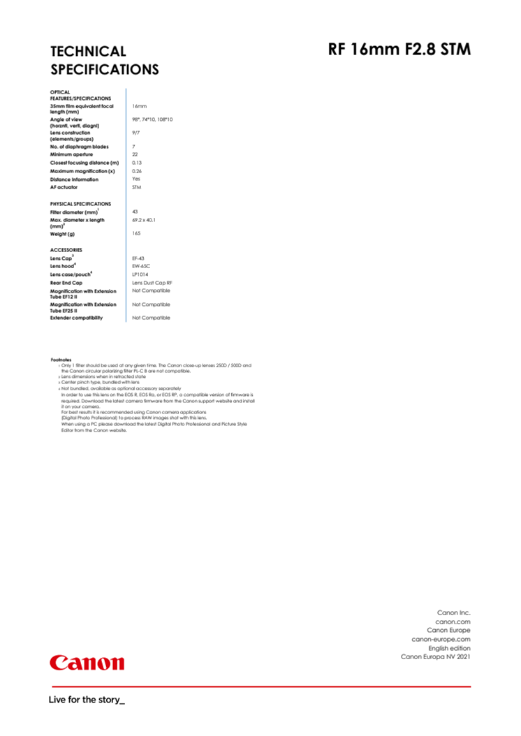 Canon Teknisk specifikation RF 16mm F2.8 STM.pdf