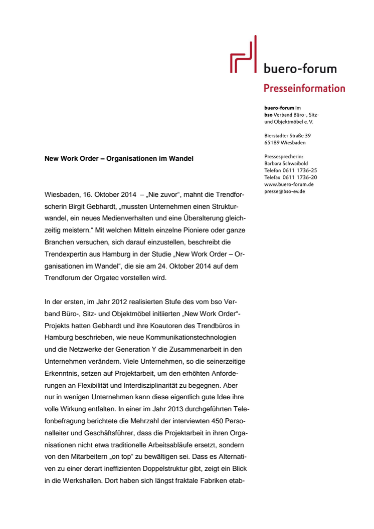 New Work Order – Organisationen im Wandel