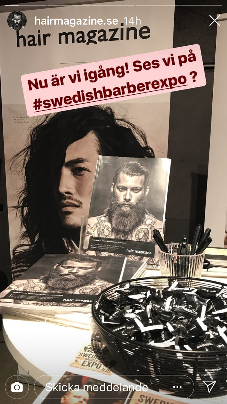 Swedish Barber Expo och World Beard Day i sociala medier