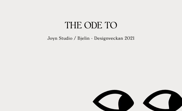 Katalog till konstutställning med konst kurerad av The Ode To.