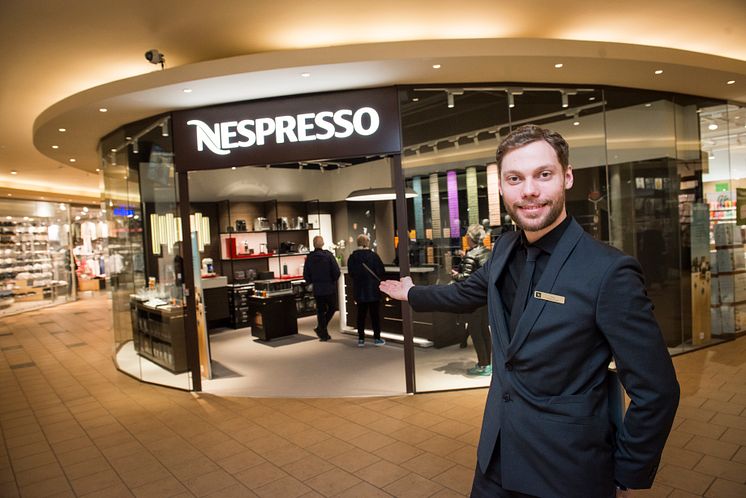 Lars Rolandsen, Boutique Manager Nespresso pop-up Boutique Ski Storsenter