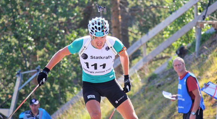 NM rulleskiskyting 2015 Jaktstart Emil Hegle Svendsen