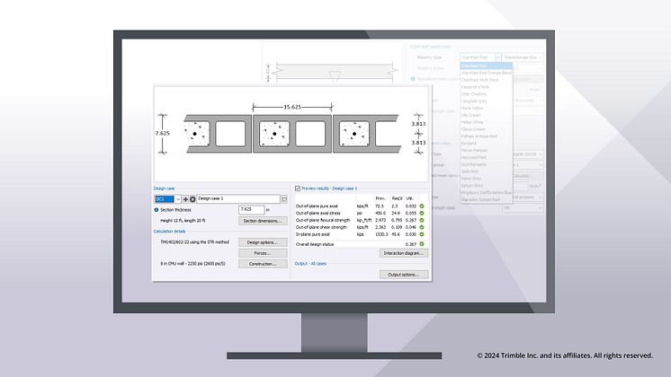 Tekla2024-Tedds-New Masonry design calculation