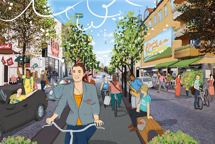 Nya visionsbilder ska utveckla Borås Cityhandel