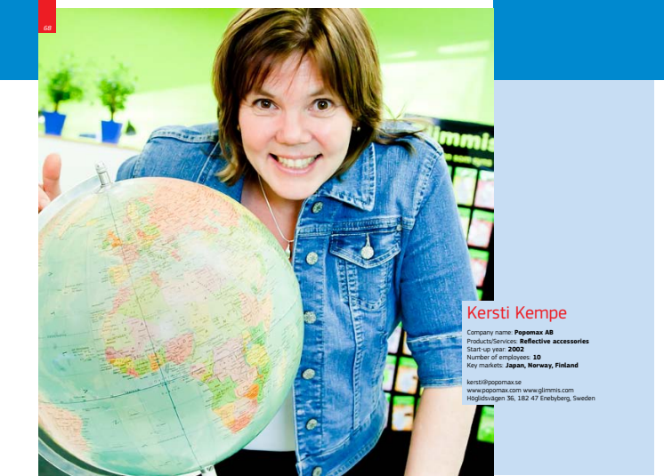 Kersti Kempe, Ambassadör för kvinnors företagande, berättar om sin företagsresa