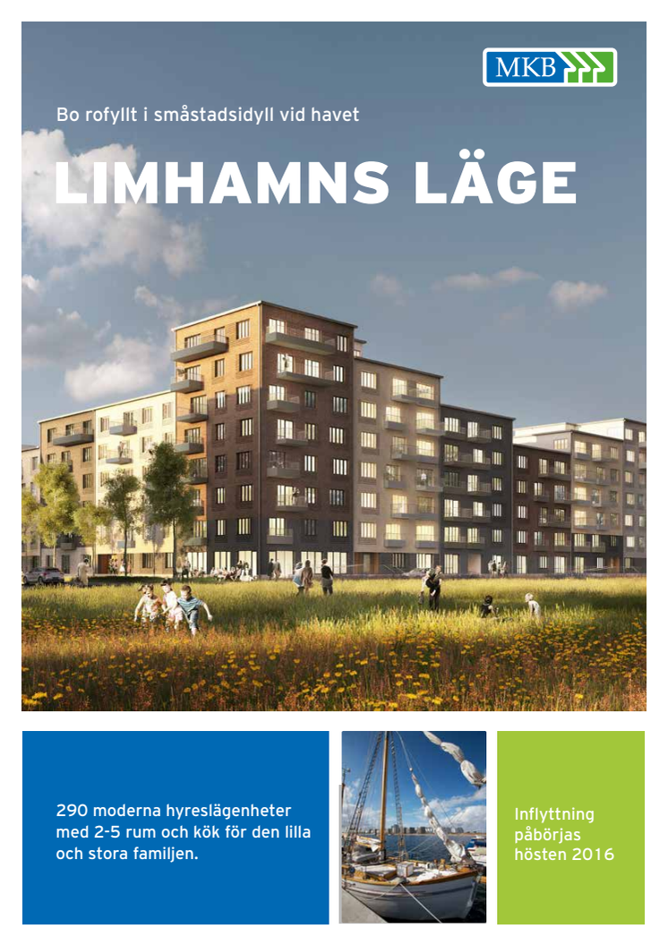 Information om 290 nya bostäder samt lokaler på Limhamns läge