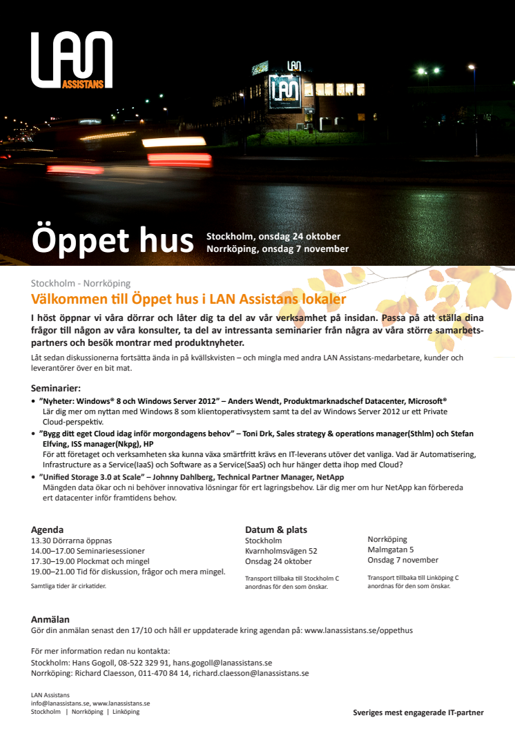 Microsoft på LAN Assistans Öppet hus
