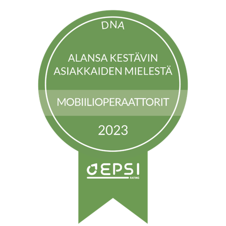 EPSI Kestävyysindeksi Mobiilioperaattorit 2023 mitali
