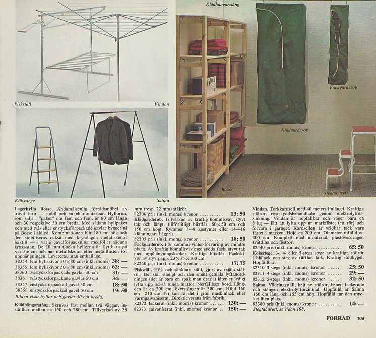 BOSSE: IKEA katalogside 1970 - i kataloget for første gang