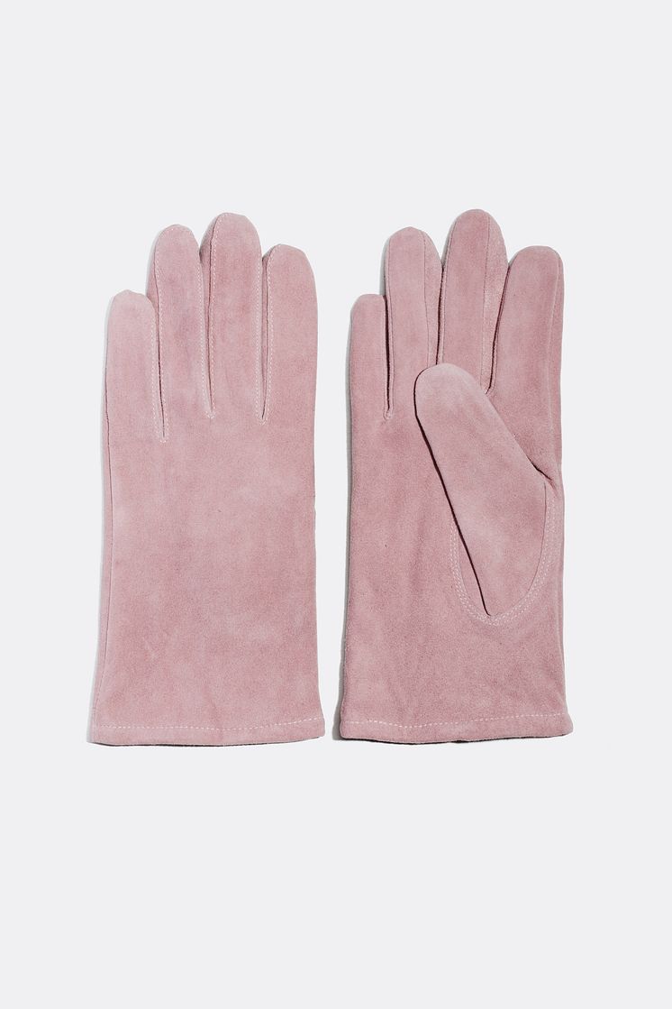 Suede gloves