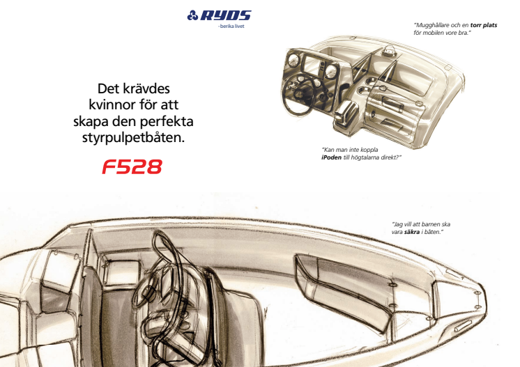 Det krävdes kvinnor för att utveckla den bästa båten - Världspremiär på Ryds F528 