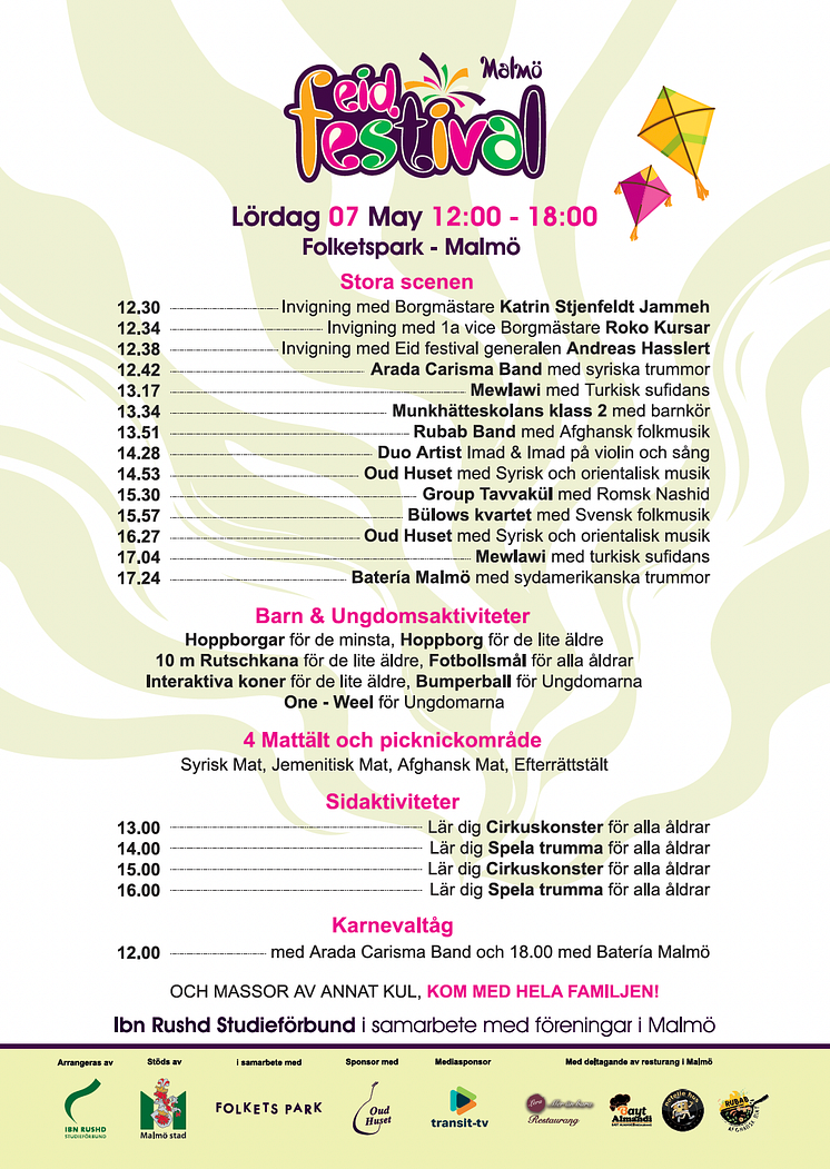 Program. Malmö eidfestival 2022