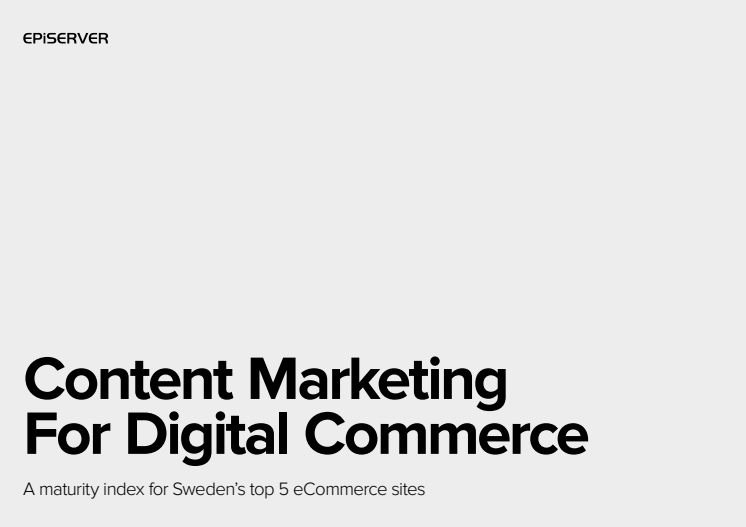 A maturity index for Sweden’s top 5 eCommerce sites