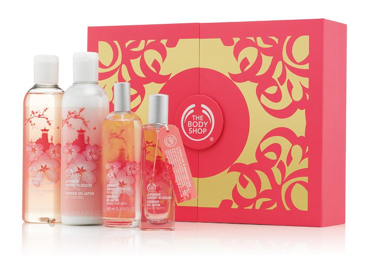 Japanese Cherry Blossom Shower, Soften & Spritz Gift