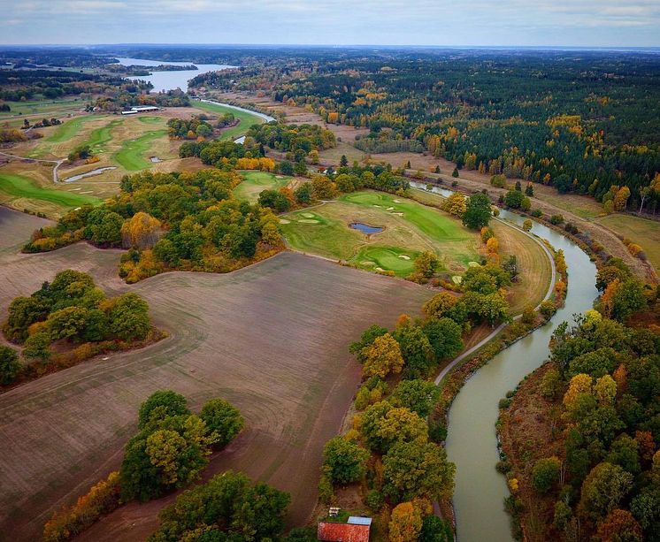 Flygfoto Göta kanal