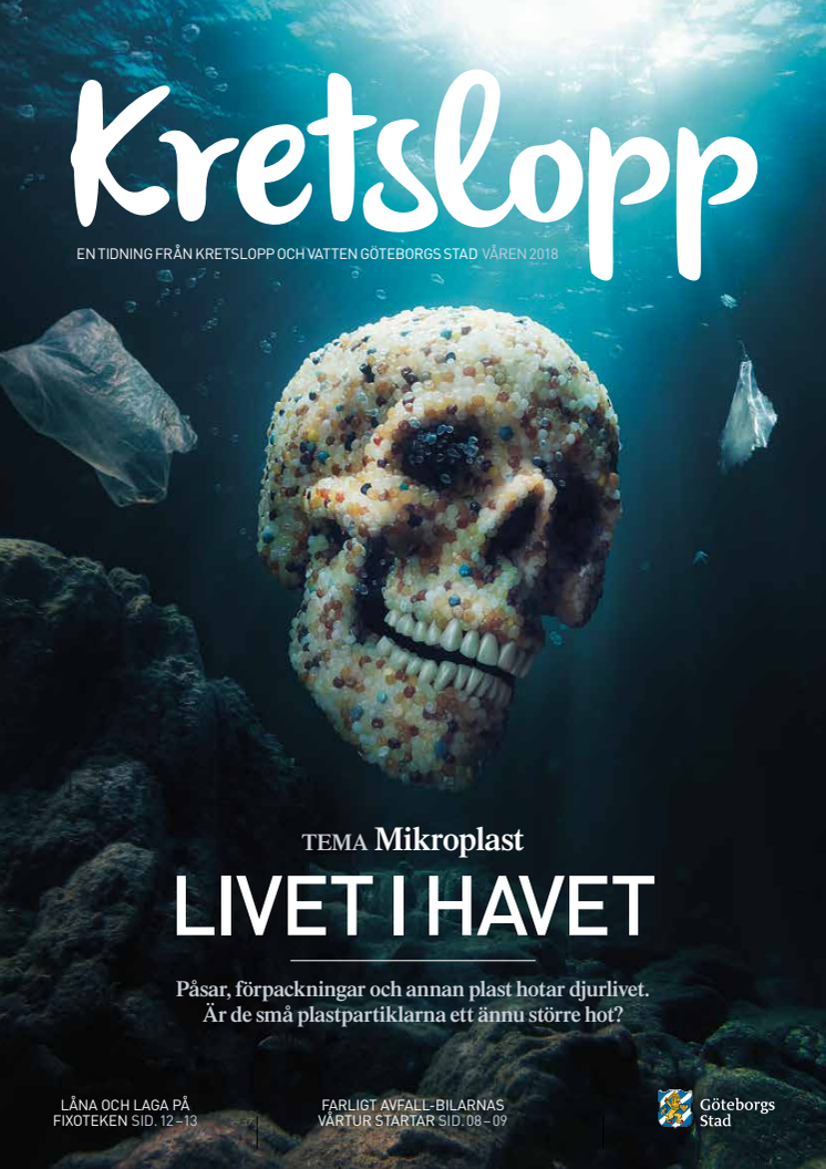 Får fisken plast?   2050 beräknas havet innehålla mer plast än fisk. Läs mer i tidningen Kretslopp.