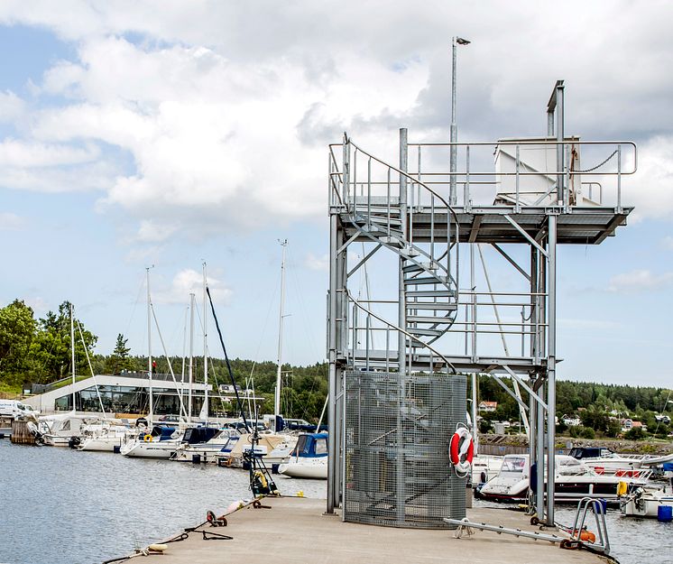 Utrymningstorn, Rindö hamn