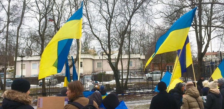 Fredsdemonstration i Stockholm