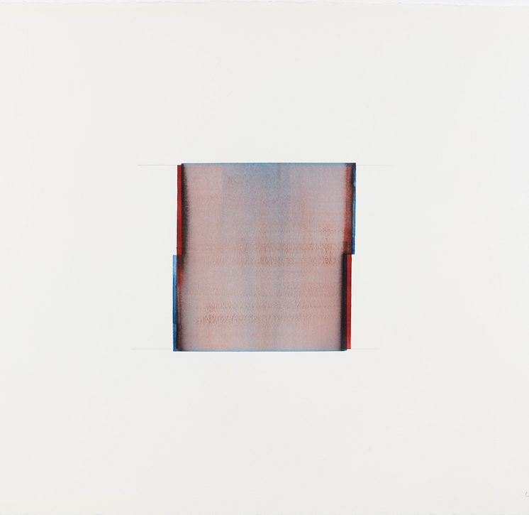 Callum Innes, Untitled, Lamp Black / Titanium White, Series of 40 watercolors, 2023. 