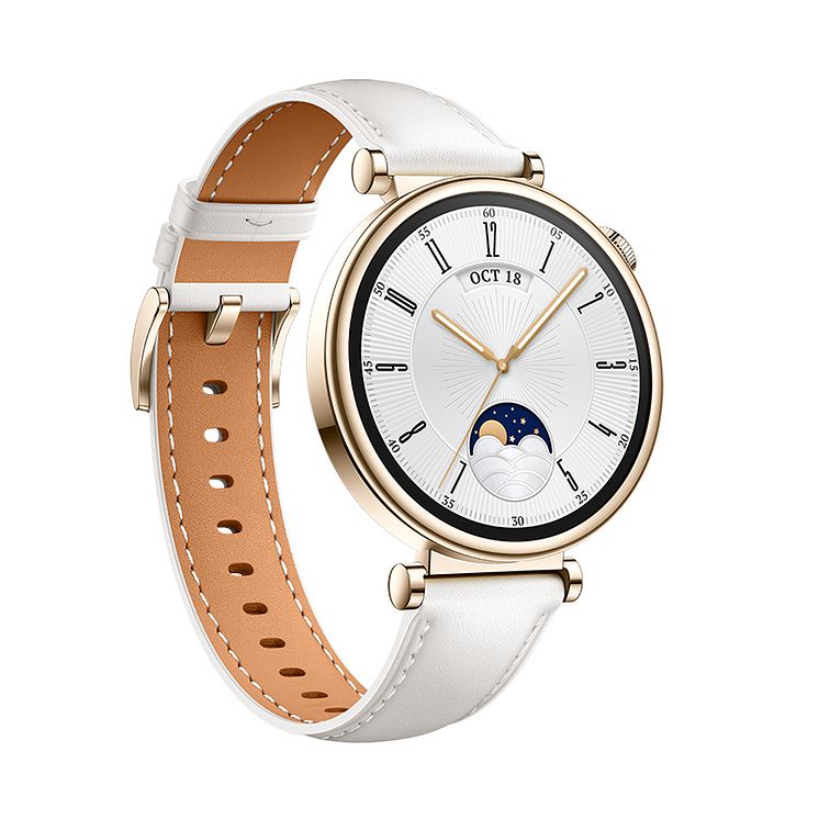 Huawei Watch GT4_41mm_White leather_Front right