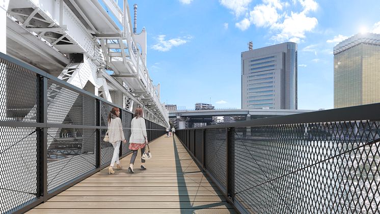 Sumida River Walk (conceptual illustration)