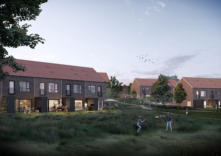 Arkitektgruppen tilbyder bl.a. mulighed for "snusepraktik" på rækkehusprojektet Skt. Jørgens Engen midt i Odense
