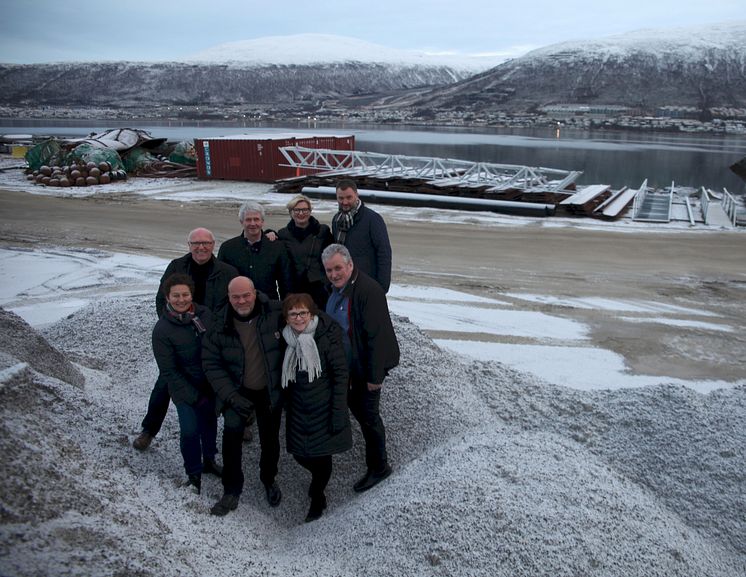 Denne gjengen er klar for å bygge nytt logistikksenter i Breivika i Tromsø. 