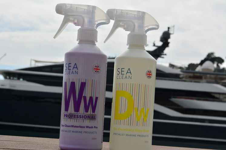 Sea Clean Waterless Wash Pro and Sea Clean Daily Wipedown